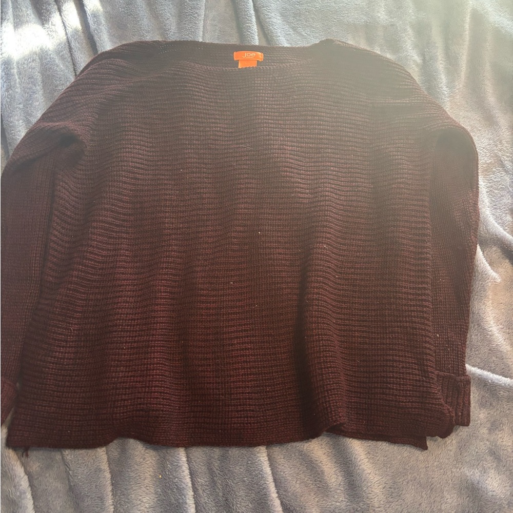 Women  Burgundy Sweater